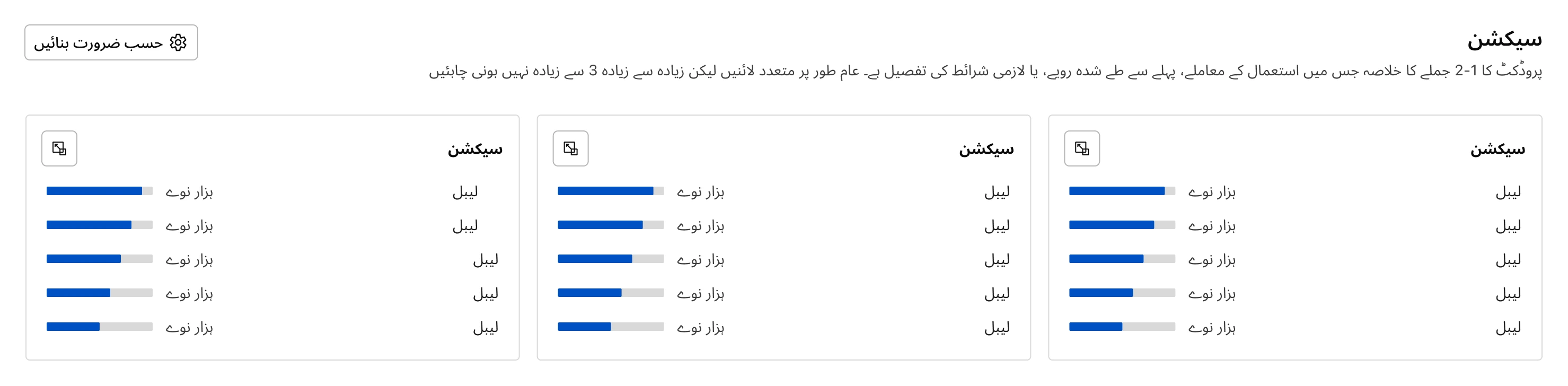 Localization. RTL language support, label truncation, and locale-specific formatting