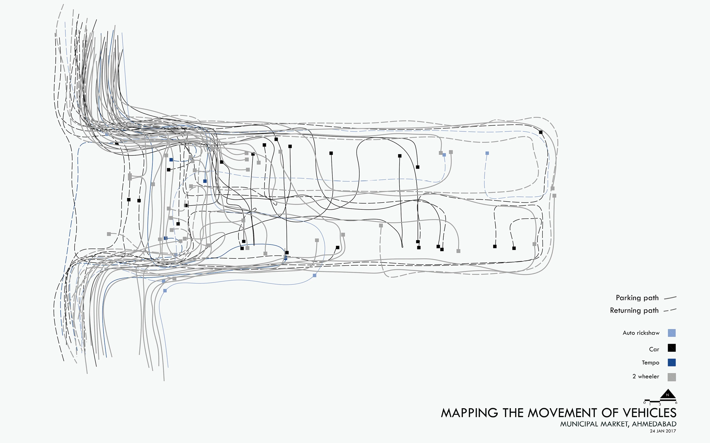 Vehicular movement map